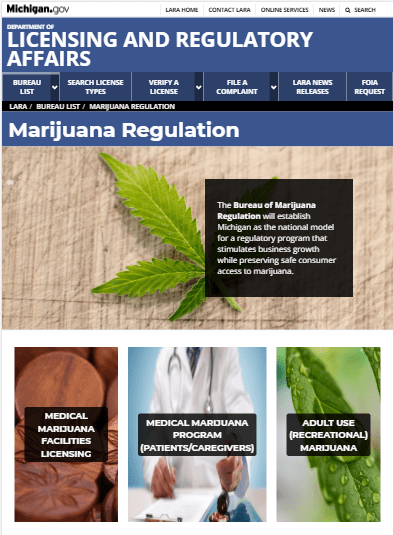Michigan Medical Marijuana Program, LARA